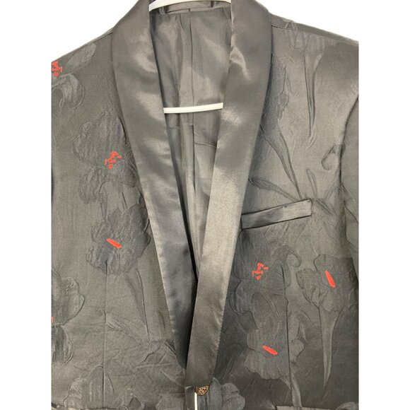 Kowaun Keenly Mens Black Tux Suit Seperate Jacket Prom Formal 40L 8691 NWT - Picture 8 of 9